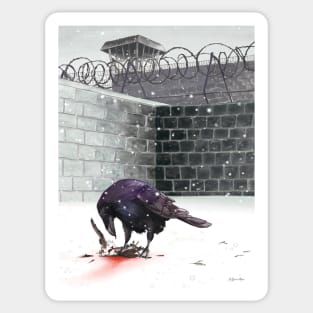 Crow, Bloody Snow Sticker